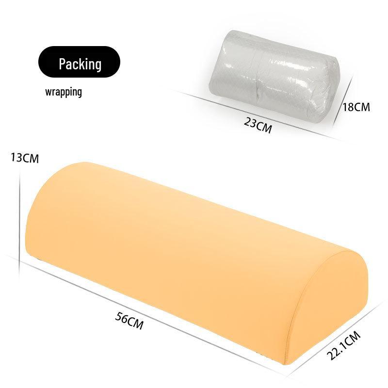 Ergonomic Half-Cylinder Cervical Pillow for Neck Support and Traction