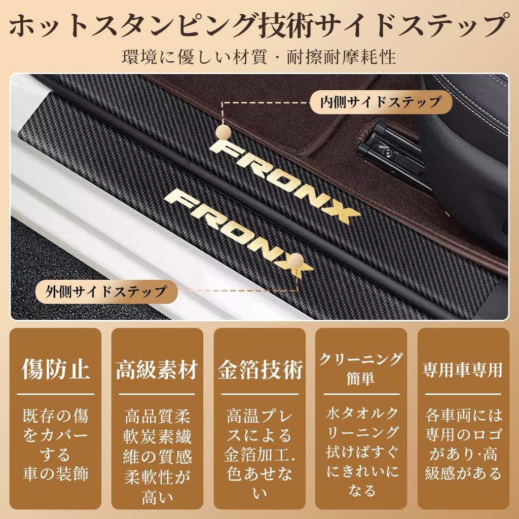 GOODGOODCAR Suzuki Fronx October 2024 Released Model Side Step Guard, Scuff Plate, Suzuki Fronx