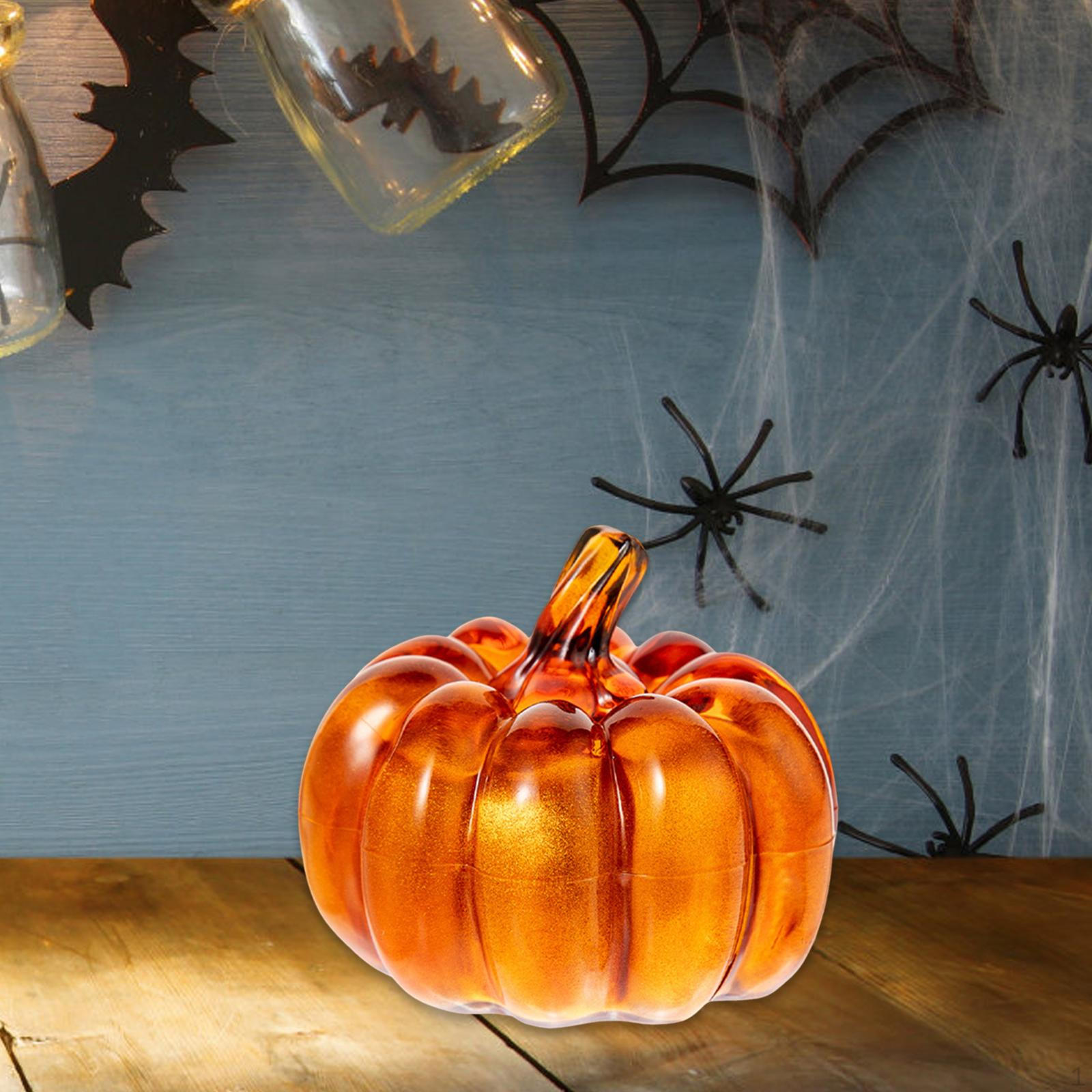 

Halloween Pumpkin Light ,Decorative Figurine, Table Centerpiece, Lamp Decor for золотой