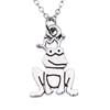 Marine Animals Dolphin Whale Pendant Antique Silver Metal Daughter Choker Necklace Hot Sale Gift