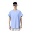 Li Ning Table Tennis Series Solid Color Logo Print Round Neck Short Sleeve T-Shirt Unisex Tops Heron-Blue ATSV616-2