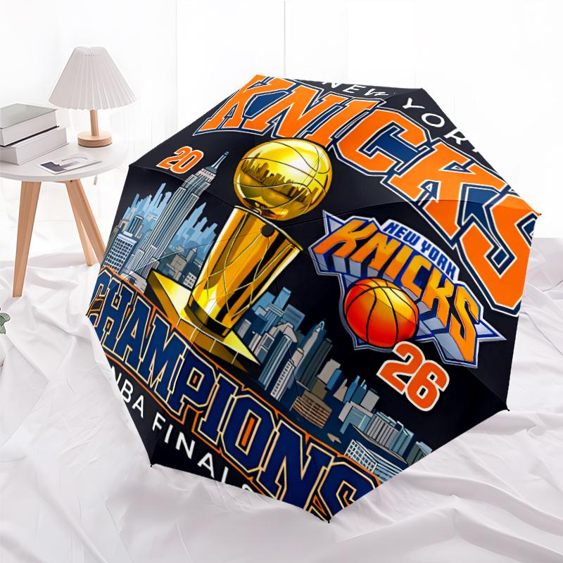 Printed Knicks logo Folding Umbrella,Outdoor,Leisure,And Travel Umbrella,Durable Umbrella Fabric,Birthday And Holiday Gift