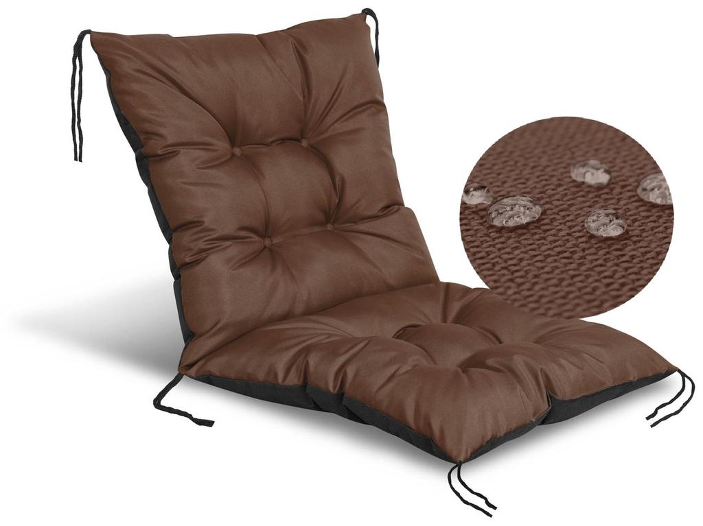 Polštář na zahradní židli, voděodolný, svázaný provázky, 50x50x50 cm, 6 BAREV