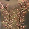 Cherry LED Tree Branch Lights for Wall Cherry Blossom Willow Vine Twig Decor Garland Christmas Decorations Indoor Home Wall Door