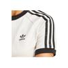 Adidas Originals Alphabet Print Crew Neck Short Sleeve T-Shirt With Shoulder Stripes Women Tops White IR8104