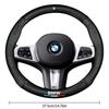 AAAOS1 Carbon Fiber Nappa Leather Car Steering Wheel Cover Accessories B-BMW M X1 X3 X4 X5 X6 G20 G30 E39 E46 E87 E90 E92 F10 Fsticker