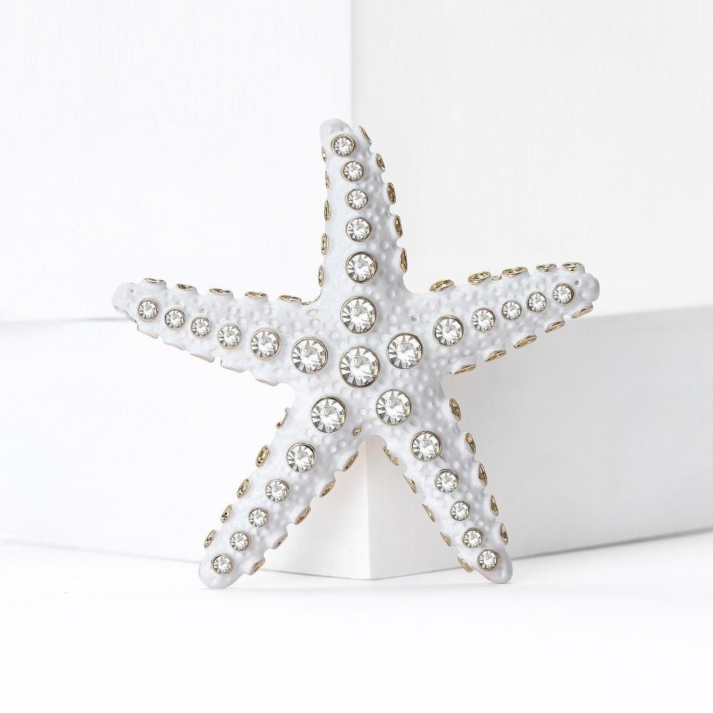 Party Jewelry Starfish Pin Gifts Metal Badge Fashion Sparkling Starfish Brooches Women