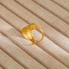 1Pcs Stainless Steel Ring Set with Zirconia, Metal Style Finger Ring, Index Finger Ring