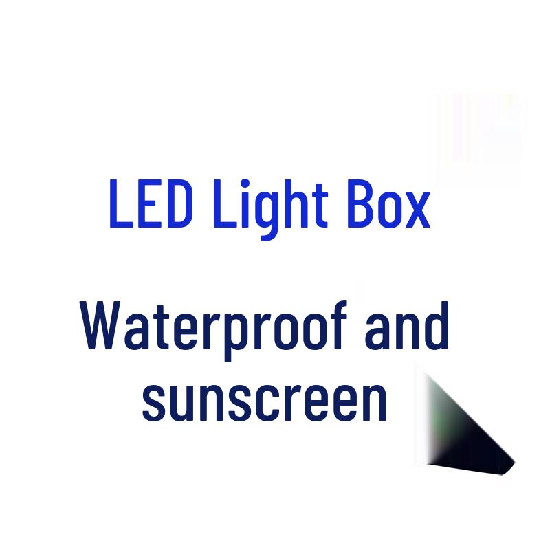Custom Double-Sided Waterproof LED Light Box Sign for Storefronts