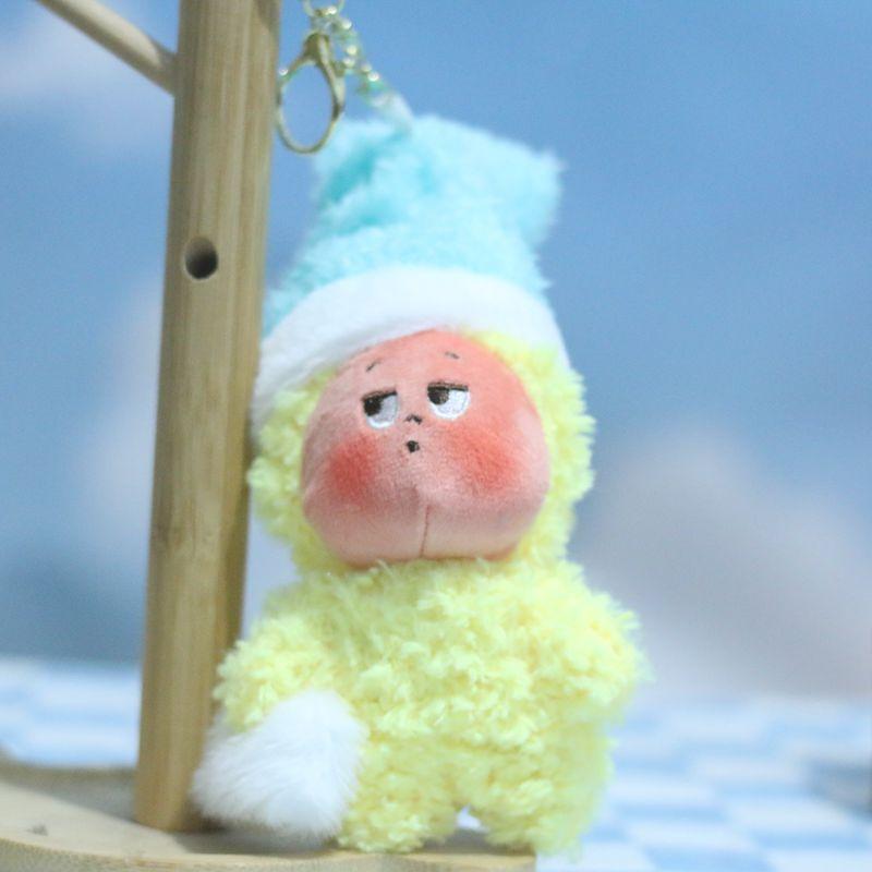 Cute and Adorable Online Celebrity Star-Shaped Plush Toy Keychain Bag Accessory