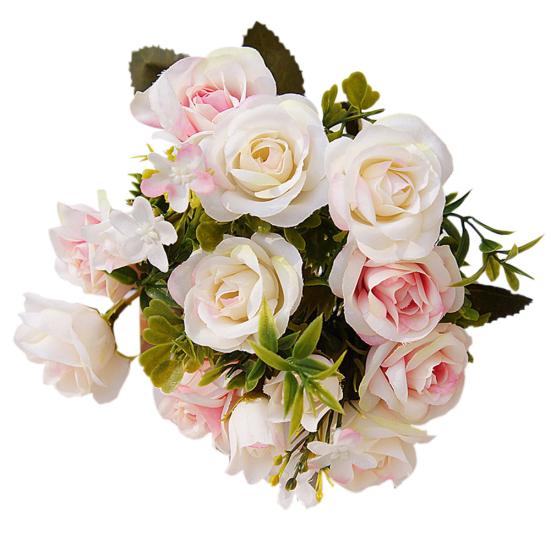 1 Bouquet 5 Branches European Style Artificial Royal Rose Home Room Decor