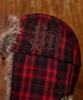 HOODHOOD Hd Fur Trooper Hat Check Red