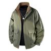 Men's Plus Size Stand-up Collar Jacket - Trendy Workwear for Spring & Autumn Outdoor Sports Casual Wear
