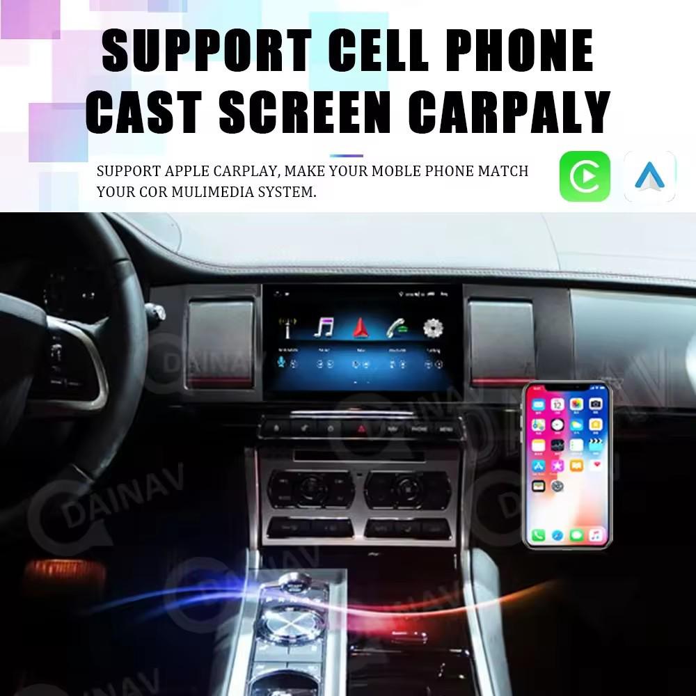 Jaguar XF 11-15 Center Console Navigation Upgrade: Octa-Core 8" Display All-in-One System