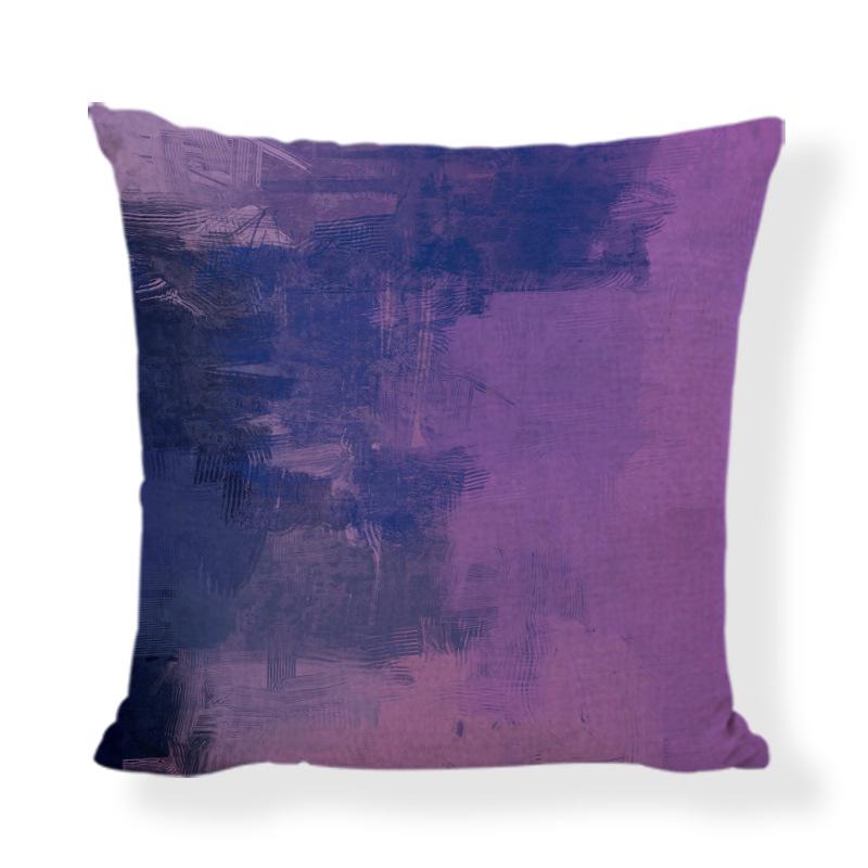 Lavendel "Velsigne dette hjemmet" Putetrekk, 45x45cm Lilla Sofaputetrekk for Stuedekor