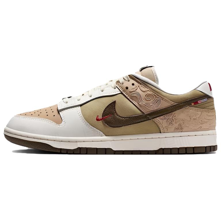 Nike Amortyzacja Dunk, Odporne na ścieranie Niskie Buty Skateboardowe Męskie Czerwone IQ1118-220(Zespół1000-)