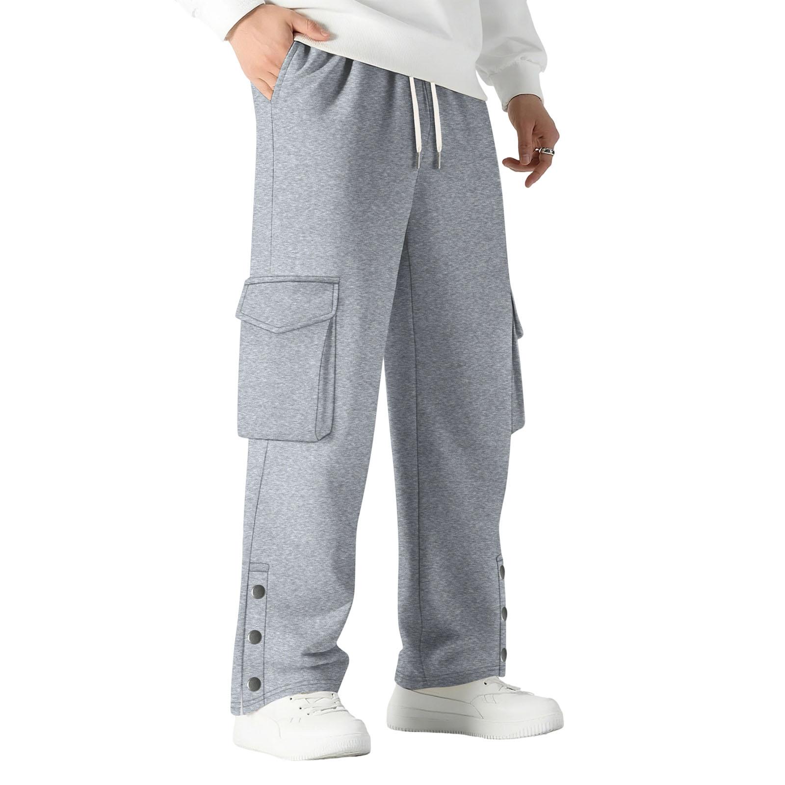 

Men s Outdoor Sports Loose Leisure Multiple Pockets Work Pants Trousers XL