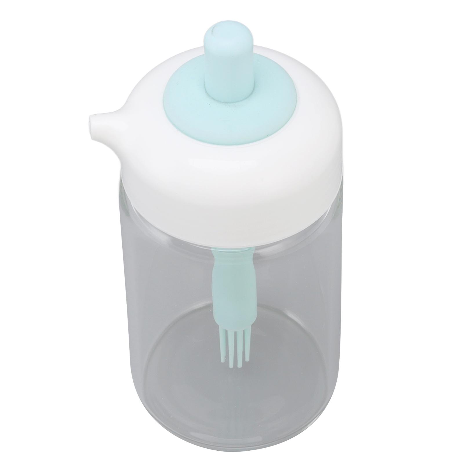 Press Control 2 in 1 Oil Bottle Dispenser Kitchen Glass Oil Bottle with Silicone Brush