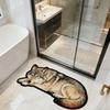 Tapis de porte Lion Absorbant Tapis de sol Loup Antidérapant Nouveau Tapis Tigre Chambre à coucher Salle de bain