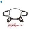 ABS Carbon Fiber / Black / Matte Interior Refit Kit Accessories Steering Wheel Button Cover Trim For Land Rover 110  -