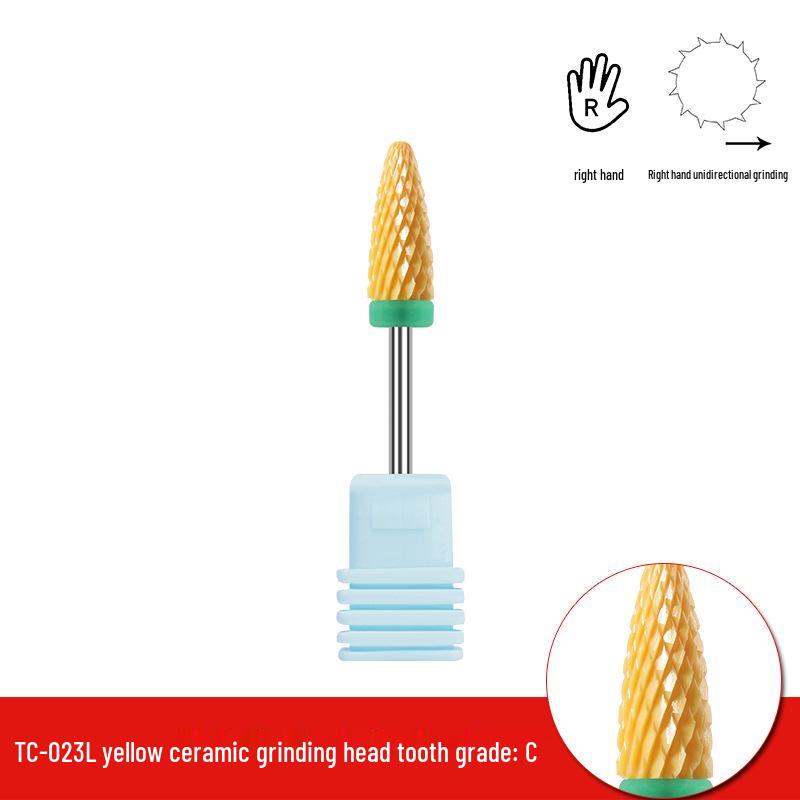 Single Bullet-Shaped Ceramic Nail Grinding Head 2.35