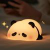 Panda LED noční světlo roztomilé silikonové noční světlo USB dobíjecí dotyková noční lampa ložnice časovací lampa dekorace dětský dárek