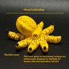 1pc Banana-Inspired Jointed Octopus Car Dashboard Ornament Sculpture, Colorful Car Ornament Collectible, Unique Banana Design