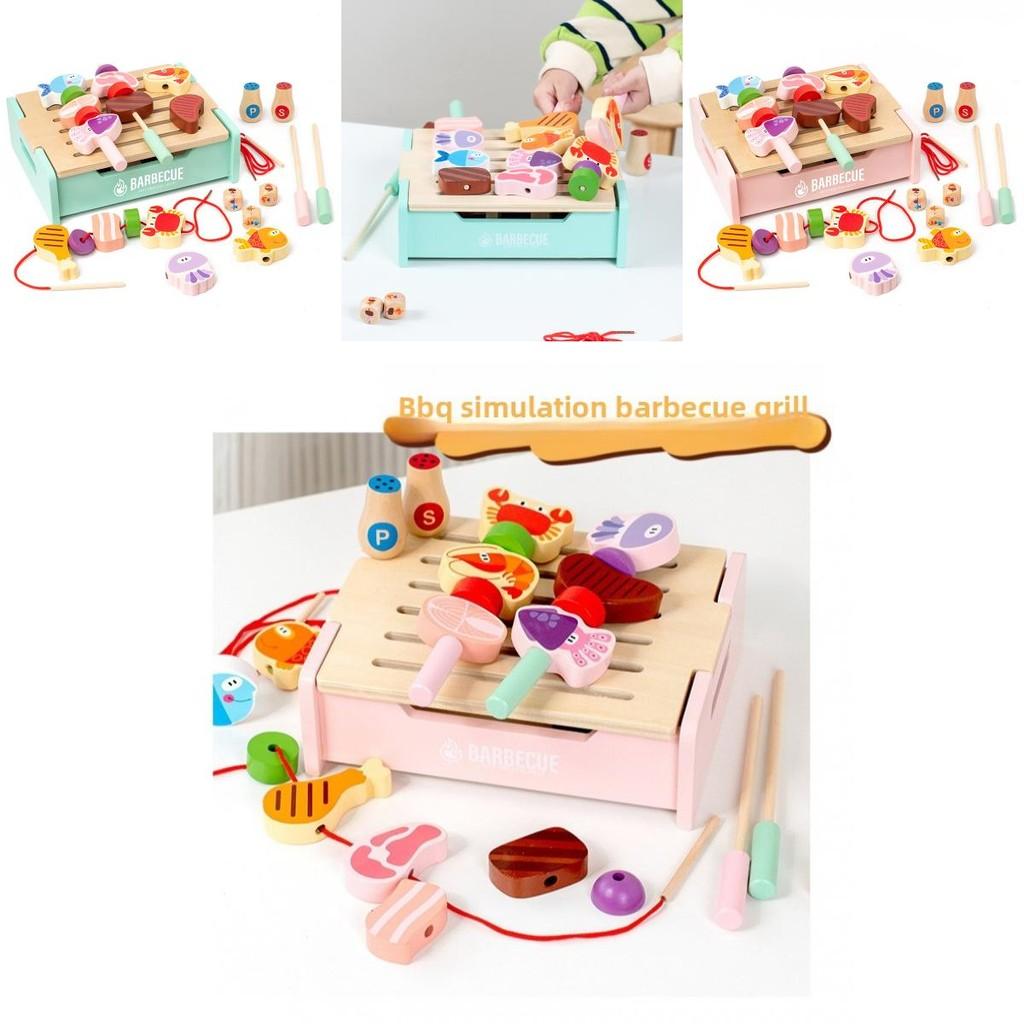 Wooden Kids Cooking Playset With Multiple Functions For Interactive Family Kitchen Game