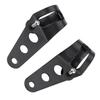 35 43mm Motorcycle Headlight Mount Bracket Fork Tube Clamp Kit Black for Chopper Cafe Racer
