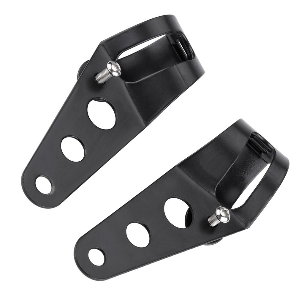 35 43mm Motorcycle Headlight Mount Bracket Fork Tube Clamp Kit Black for Chopper Cafe Racer