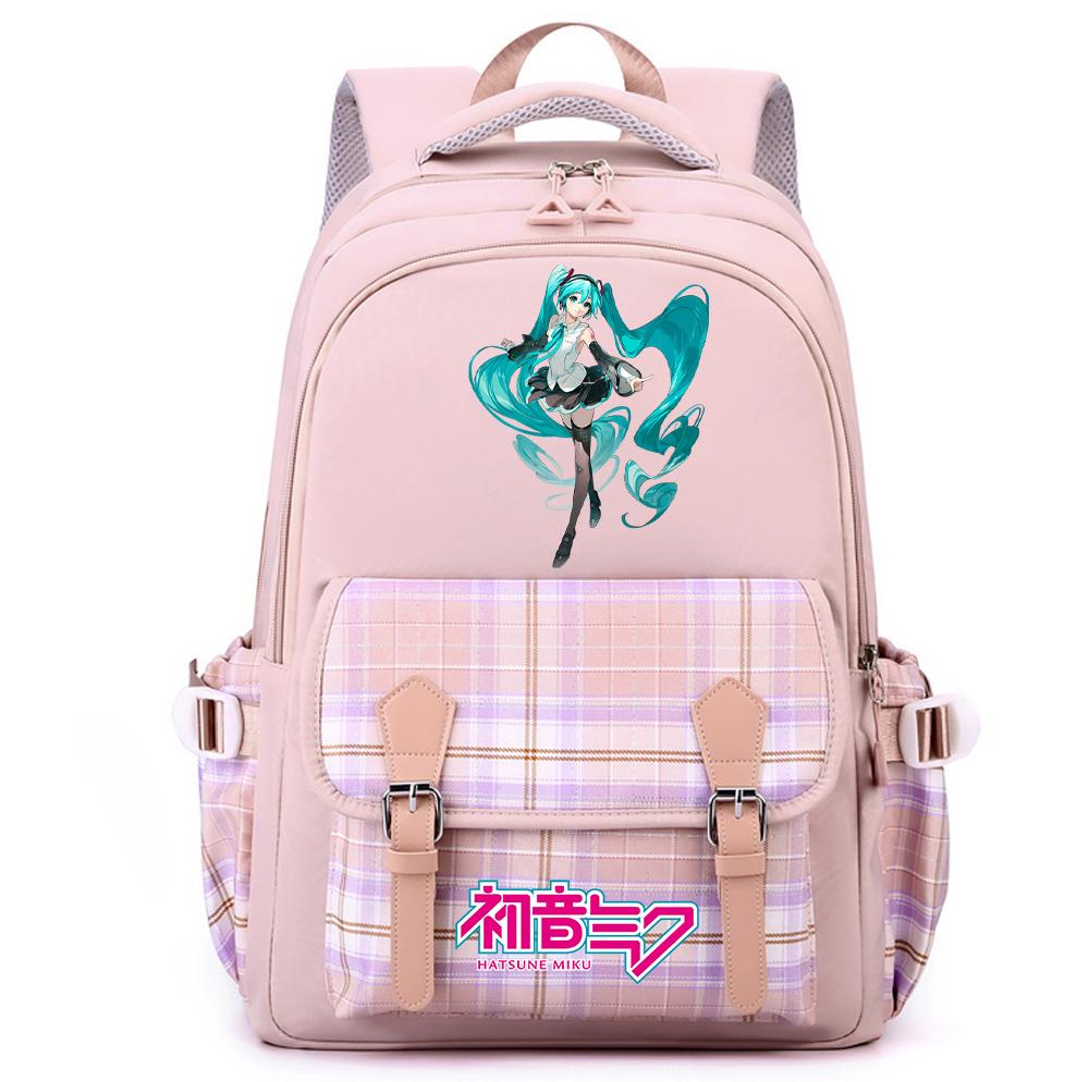 Anime Hatsune Miku Printed Large Capacity Backpack for Teenger Student Girl Boy Schoolbag Bookbag Women Waterproof Travel Bag Bookbag Mochila Gift