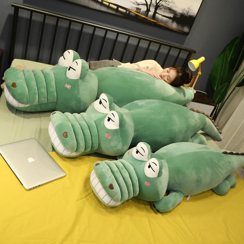 Super Soft Alligator Doll Plush Toy Sleeping Super Soft Bed Throw Pillow Long Pillow Doll Girl Birthday Gift