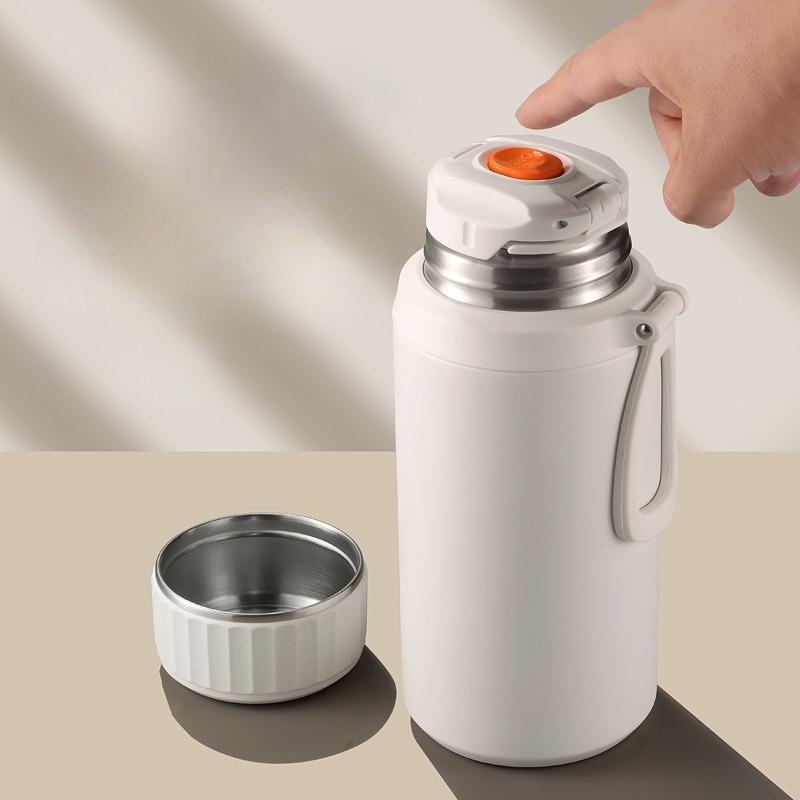 Stainless Steel Vacuum Flasks for Hot and Cold Drink Insulated Water Bottles Outdoor Portable 1.5L Large Capacity Coffee Thermos