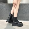 Platform Martin Boots Women's Winter 2025 New Heightening Casual Short Boots Versatile Velvet Fashion Boots Women's Shoes