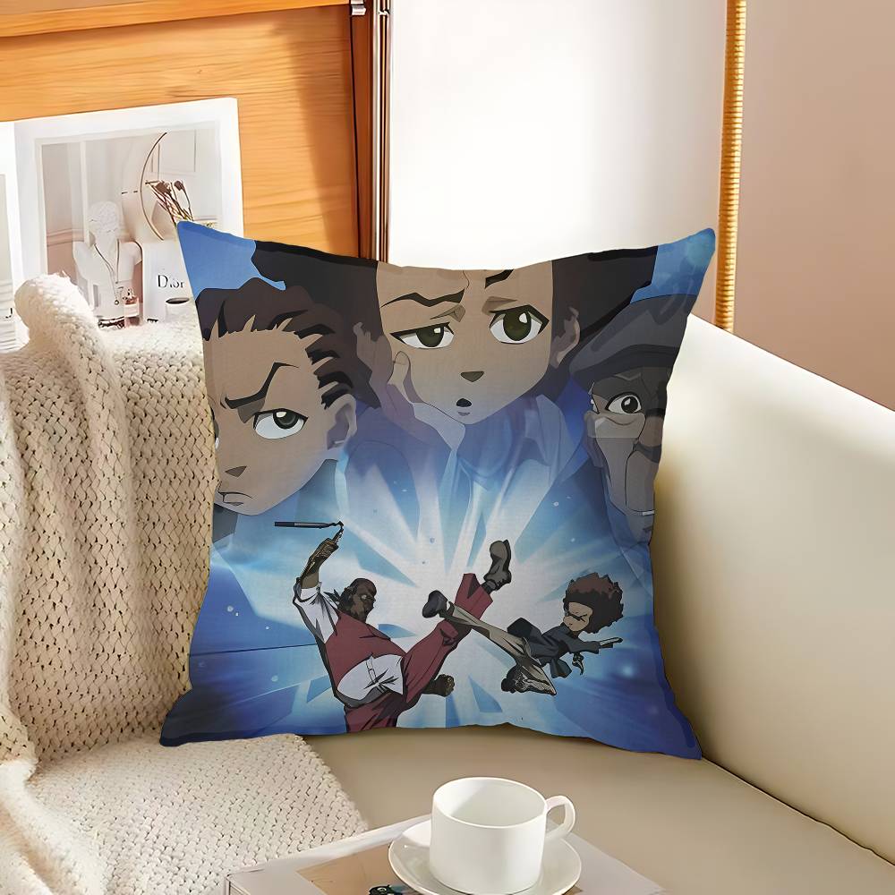 B-Boondocks Cartoon Pillowcase Toon Gift Cushion Cover Bedroom Home Sofa Chair Seat Decor Pillow Case