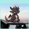 Acrylic Black Dragon Cartoon Car Charm Pendant For Stylish Vehicle Decoration