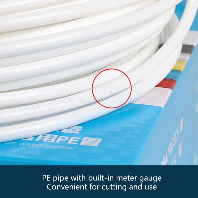 3/8Inch PE Tube for Liquid Delivery System 50M Strong Flexible Construction Safe for Home Drinking Liquid Delivery