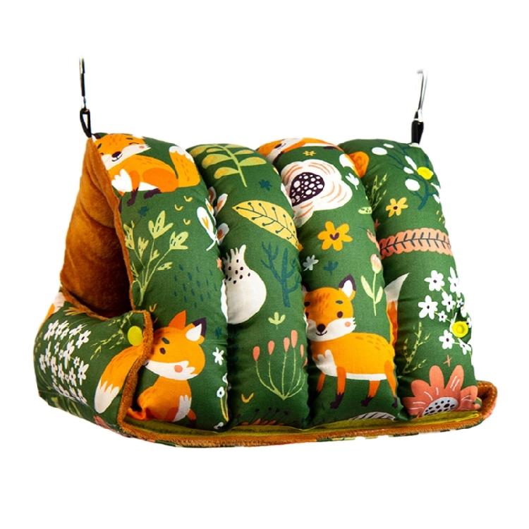 Fashion Pet Bird Parrot Cages Windproof Hammock Hut Tent Bed Hanging Cave