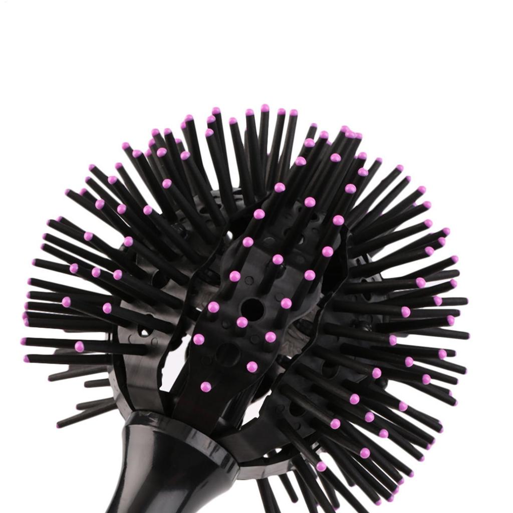 hair soft hair comb  styling curly hollow-out bounce hair comb 3D Spherical Curling Brush Salon Styling Curly Hair Styling Brush