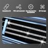 Bling Car Vent Outlet Moulding Trim, 10PCS Rhinestone Vehicle Air Conditioner Decorative Strip, Diamond Straight Seal Strip Line Decoration,