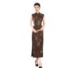 New Chinese Hong Kong Style Sleeveless Tencel Hemp Cheongsam Women's 1011 Summer New Waist Slim Young Daily Wear