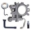 Oil Pump Oiler Worm Gear Kit For  044 MS440 MS 440 Chainsaw Hose Line Filter 1128 640 3205 Replacement Spare Parts