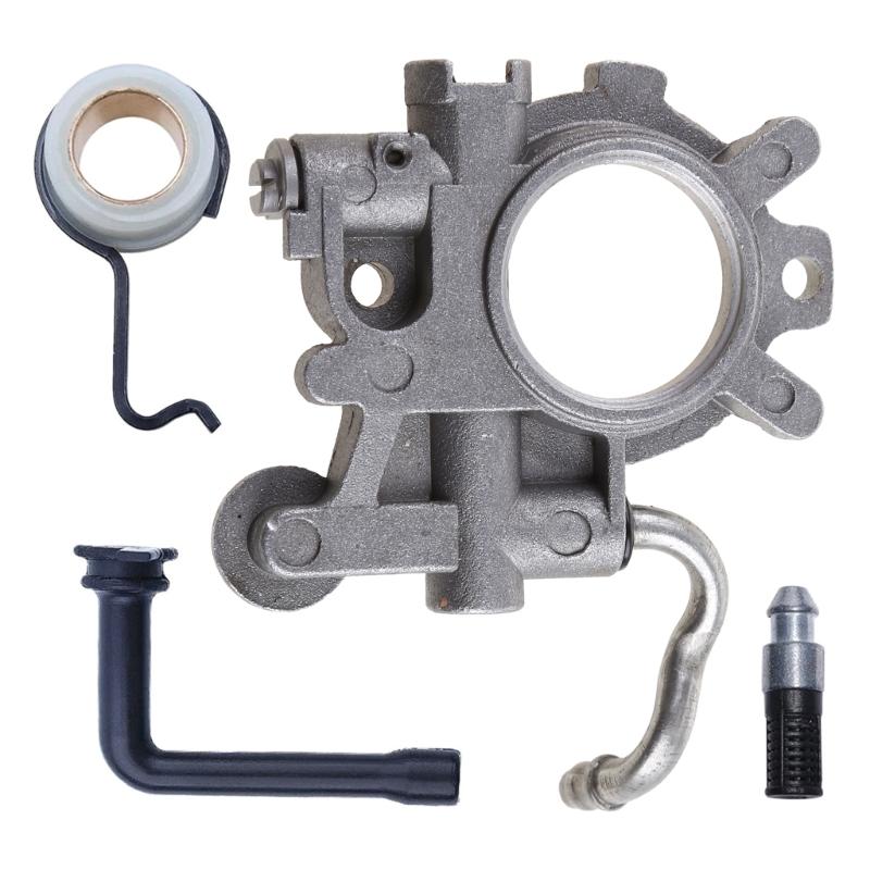 Oil Pump Oiler Worm Gear Kit For  044 MS440 MS 440 Chainsaw Hose Line Filter 1128 640 3205 Replacement Spare Parts