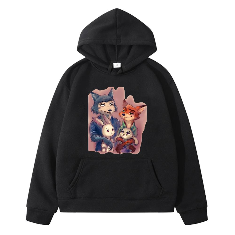 Zootopia 2 Kawaii Print Hoodies Fleece Sweatshirt Herbst Jungen Pullover Jacke Anime Hoodie y2k Sudadera Kinderkleidung Mädchen