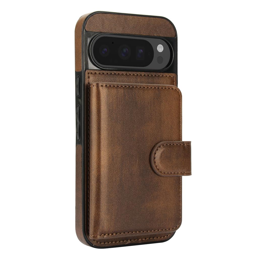 2IN1 Detachable Magnetic Leather Case For Google Pixel 9 Pro XL 9A 8A 8 Pro Magsafe Wireless Charge Wallet Card Packs Cover Capa