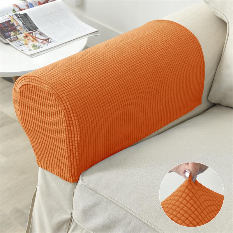 2pcs/set Jacquard Armchair Slipcovers Stretch Armrest Covers for Chairs Couch Sofa Armrest Covers Non-Slip Furniture Protector