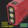 AM/FM nouzové ruční klikové rádio 3v1 LED svítilna pro nouzovou přenosnou 4500mAh powerbanku
