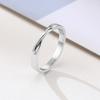Stainless Steel Mobius Ring Minimalist Band Unique Gift for Girlfriend