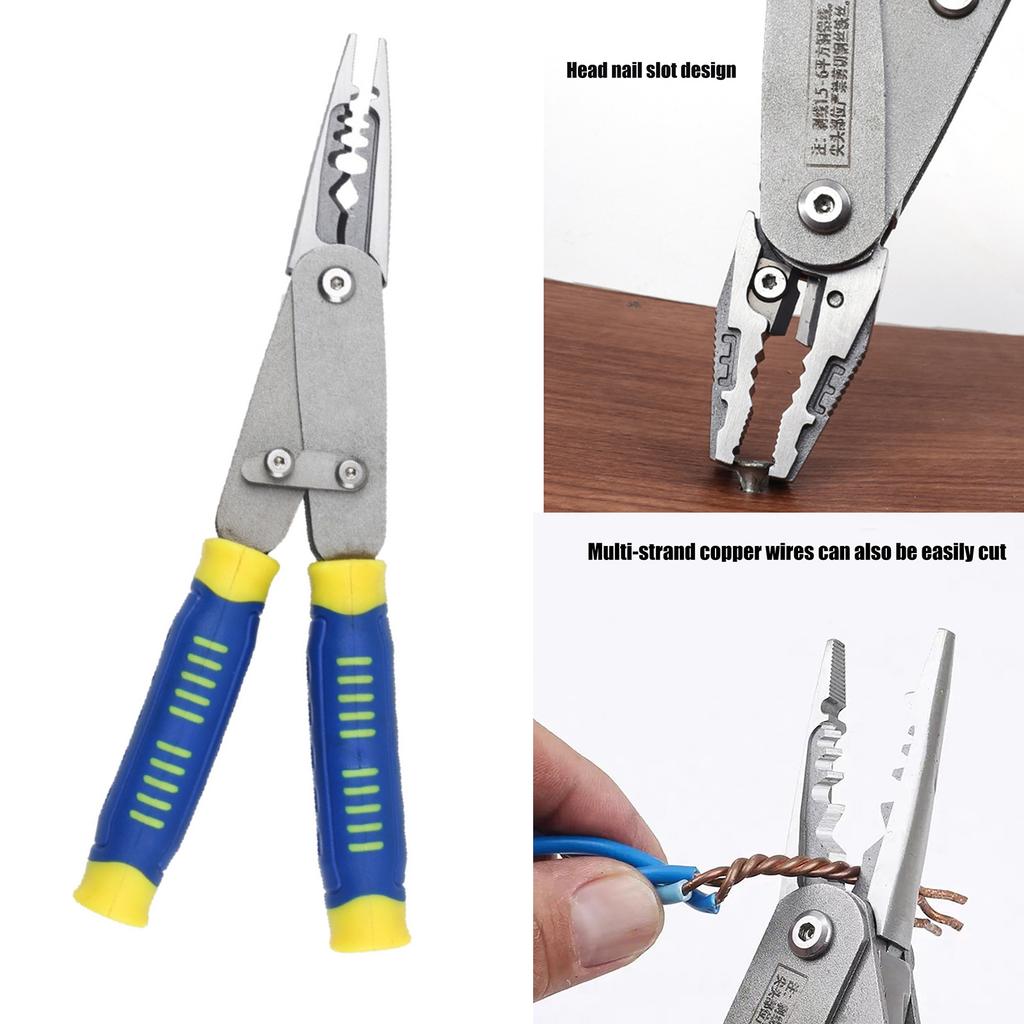 Multifunctional Convertible Pliers With High Strength Steel Construction For Electrical Work Home Repair And DIY Projects