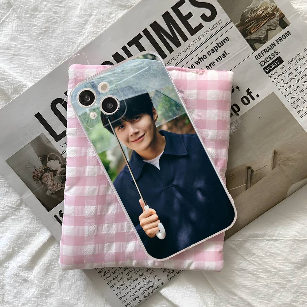 

Kim Seon-ho South Korean Male Actor For IPhone 11 12 13 14 15 16 17 Pro Max Plus Air Transparent Clear Shockproof Case iPhone 17